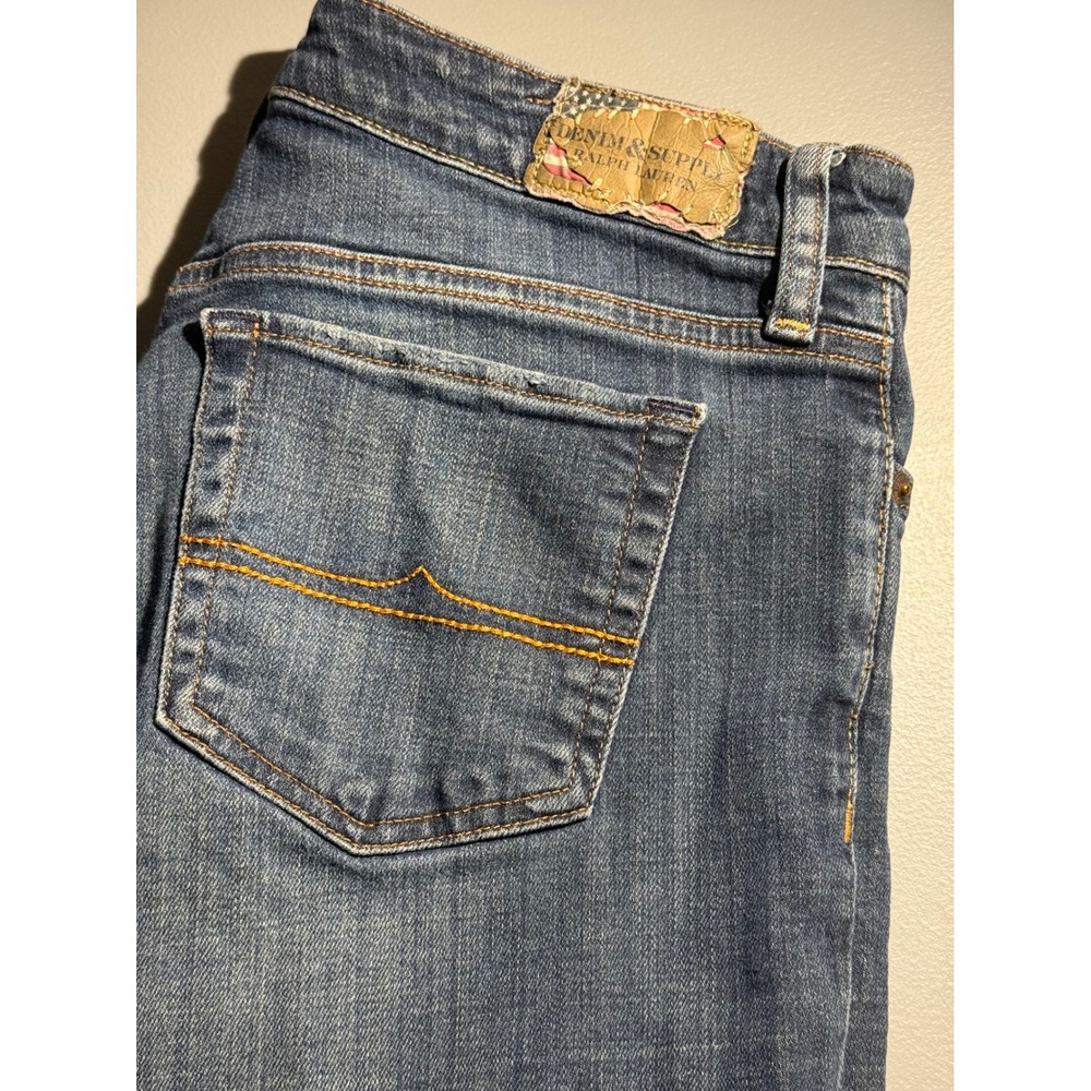 Denim & Supply Ralph Lauren Mens Straight Leg Jeans Blue 30x32 Stretch Wash